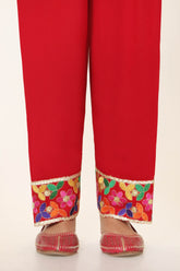 1 Piece Shalwar in Red Cambric (CZ2800)